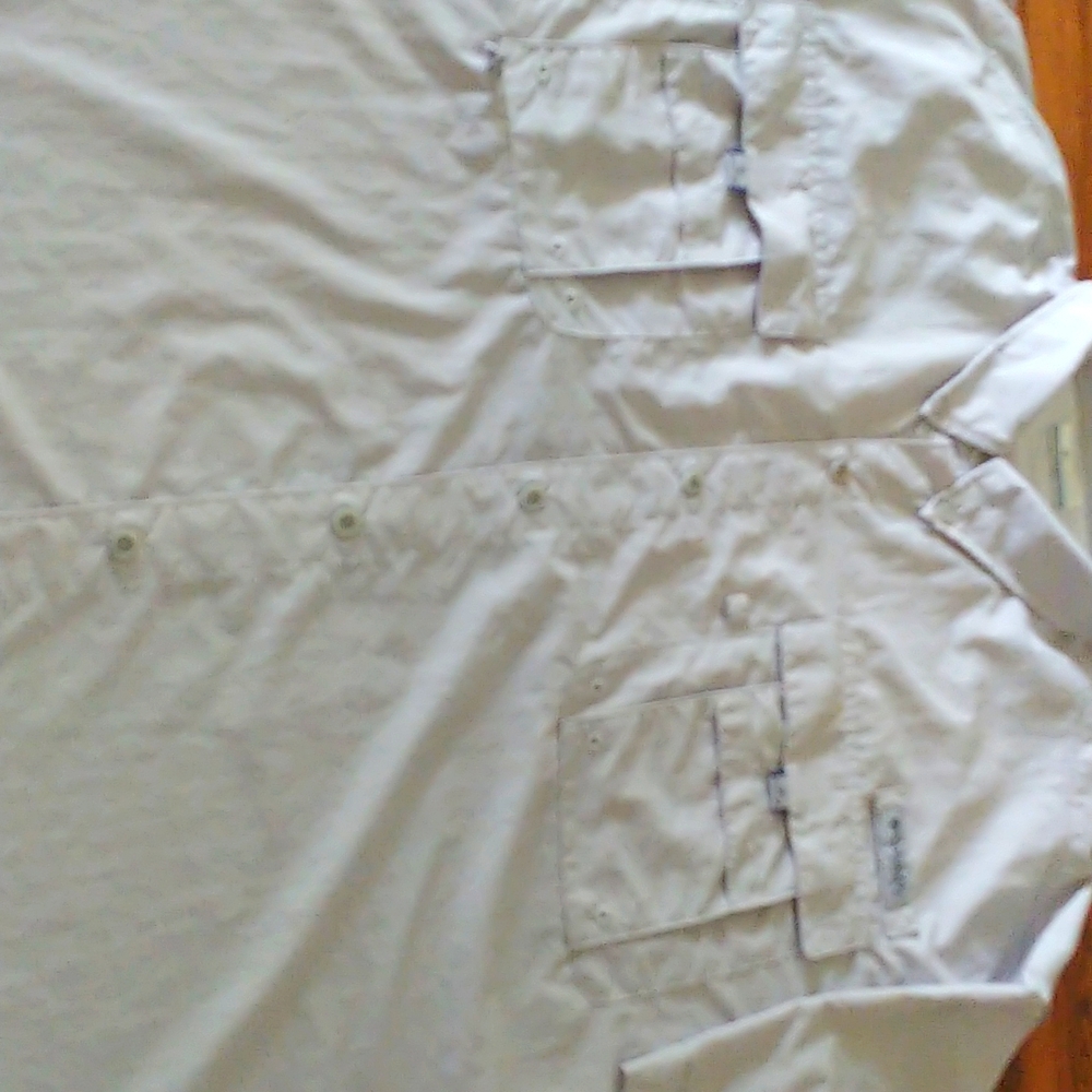 Columbia Bahama PFG Omno Shade Shirt Men's 2XT Khaki Vented Fishing .